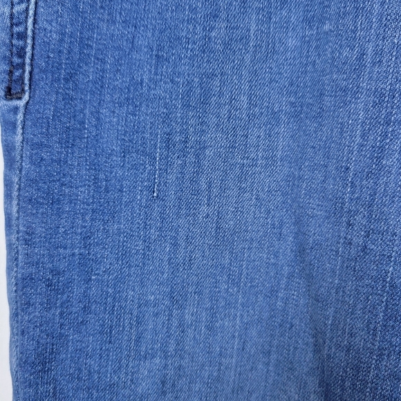 Morrison Starlet Blue Boot Crop Jeans Mid Rise Size 28 Distressed Hem - Picture 4 of 9